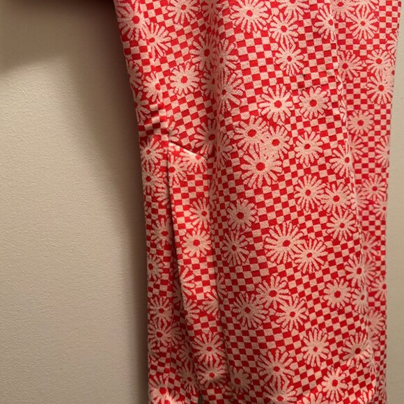 Flare Pink Floral Pants - Picture 6 of 8